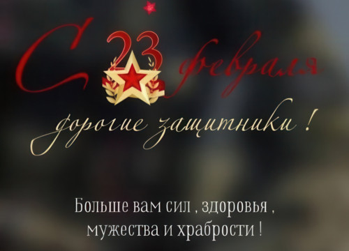 C Днём Защитника Отечества!